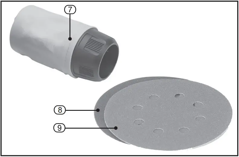 alza ergo AT COS20V Cordless Orbital Sander - PACKAGE CONTENTS