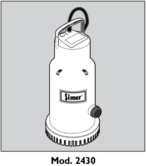 Simer 2430 Submersible Waterfall Utility Pump -