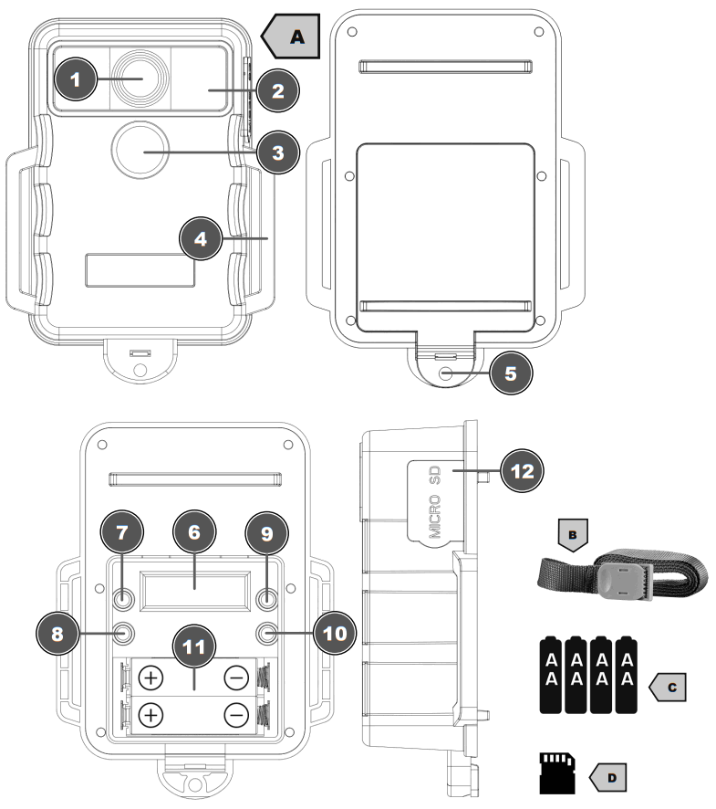 BRESSER 9633110 Game Camera 5MP - FIG