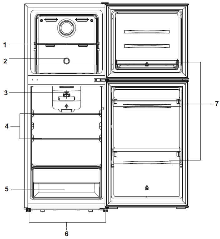 ELBA ER N2418SV Double Door Refrigerator - fig 4