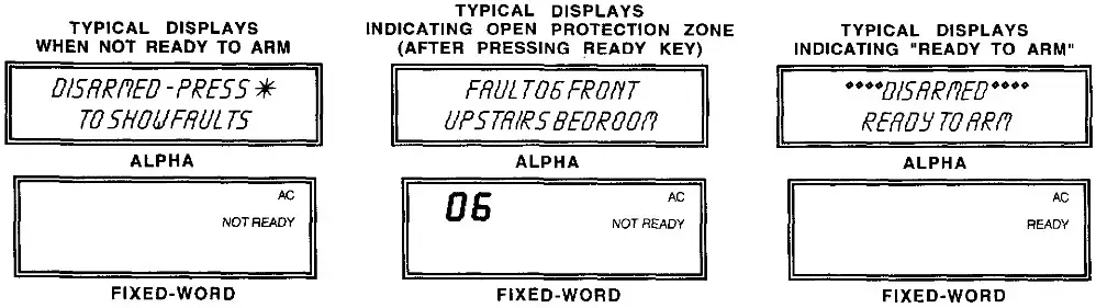 ADEMCO VISTA 10S Fire Alarm - CHECKING FOR OPEN ZONES