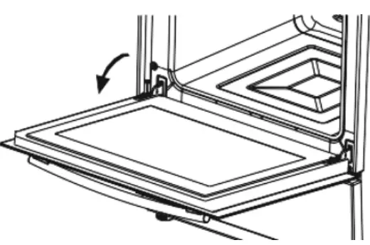 Removal of the oven door