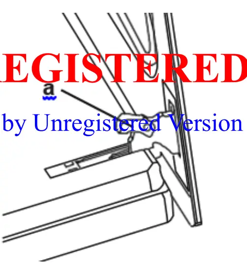 Removal of the oven door