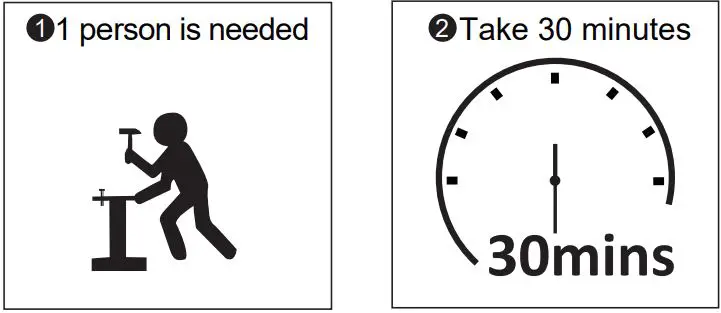 JAXPETY HG61L0930 Small Rustic Industrial Coffee Table W-Metal Frame-fig3