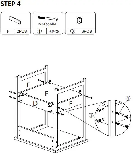 JAXPETY HG61L0930 Small Rustic Industrial Coffee Table W-Metal Frame-fig9