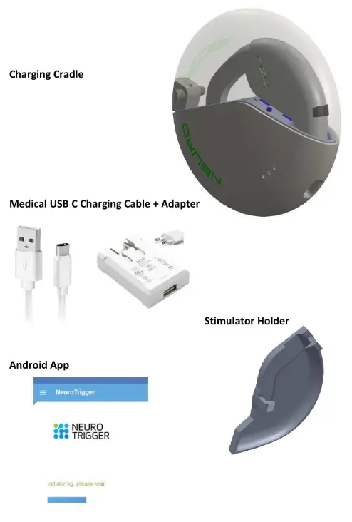 NEURO TRIGGER NTB023 Powered Muscle Stimulator - Charging Cradle