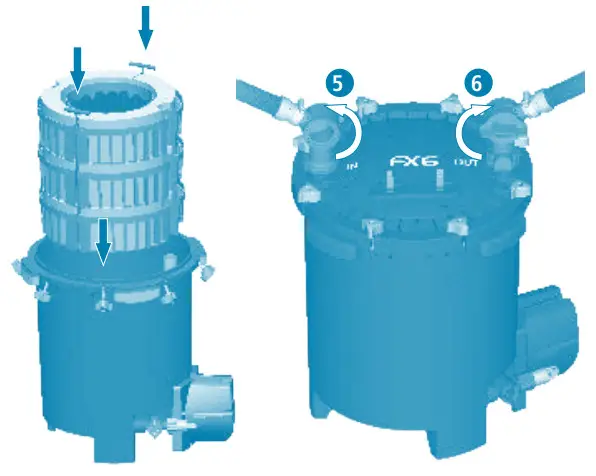 FLUVAL FX Series High Performance Canister Filter - FX4 and FX6 Shown 10
