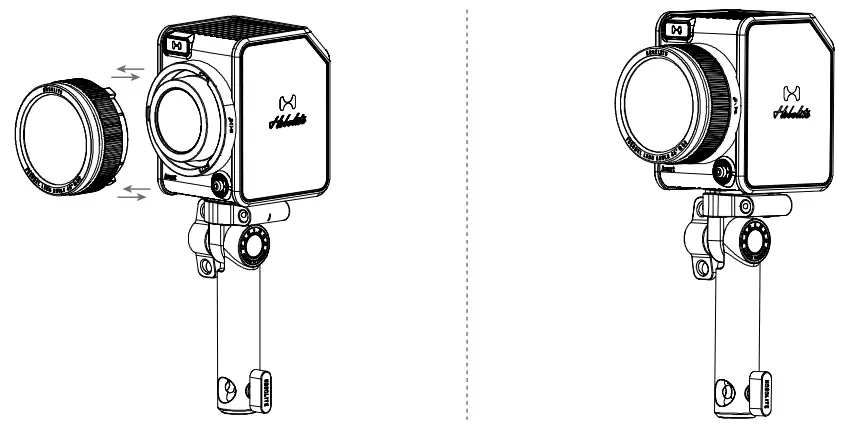 AVANT PROFESSIONAL BI COLOR LED LIGHT - figure