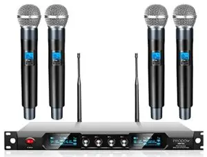 PHENYX PRO PTU-5000 4 Channel UHF Fixed Frequency Wireless Microphone System
