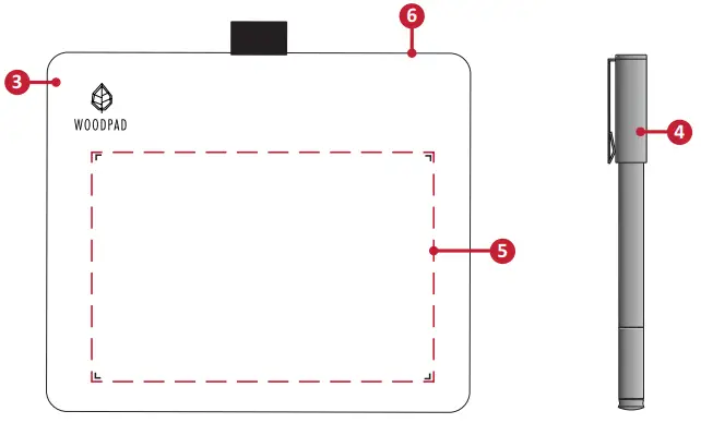 ViewSonic ViewBoard Notepad-WoodPad and Pen