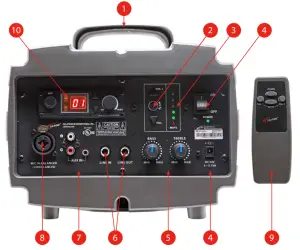 CALIFONE PA329 Wireless Presentation Pro Speaker with PI-RC Remote Control - fig3
