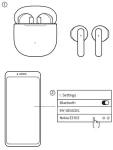 E3103 Essential True Wireless Earphones--CPairing mode