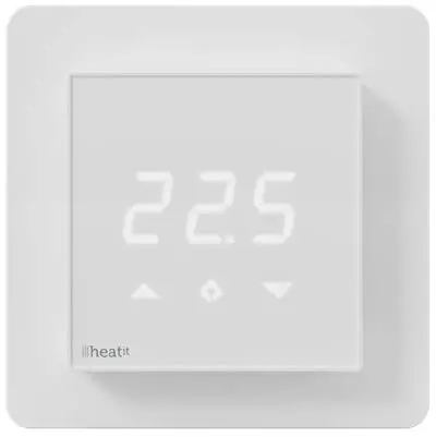 heatit HEAE5430599-825 Z-TRM3 Z-Wave Wall Thermostat To Control and Monitor Electric Floor Heating image