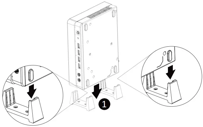 GIGABYTE GB-BSi3-1115G4 Brix Pro GB-BS Ultra Compact PC Kit - stand