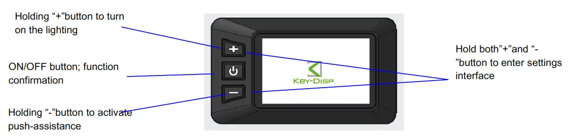 Key-Disp KD218 Electric Bike Display- E-bike System