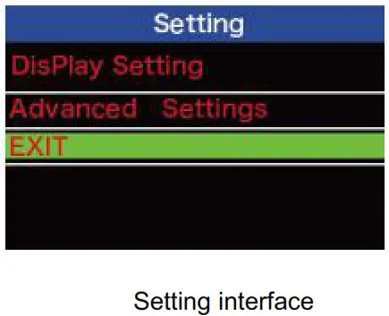 Key-Disp KD218 Electric Bike Display- Setting interface