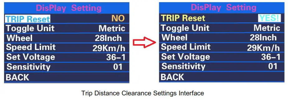 Key-Disp KD218 Electric Bike Display- Trip Distance