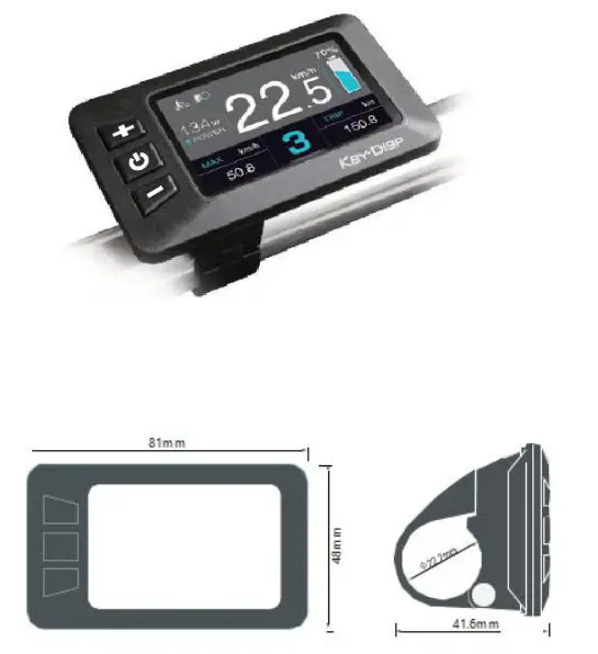 Key-Disp KD218 Electric Bike Display