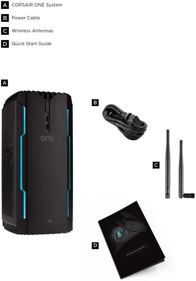 CORSAIR ONE CONTENTS