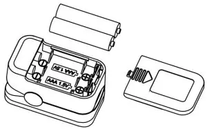 AOJ-70B Fingertip Pulse Oximeter - battery