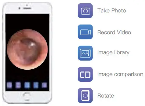 ScopeAround SA39A Ear Wax Removal Camera - app