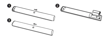 TCL Smart TV Instruction - Installing Batteries