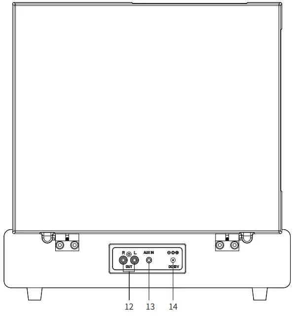 ANESOK A6 Vinyl Record Player - FUNCTION DESCRIPTION