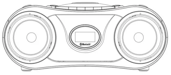 Solar Bright Industrial 69636S Vivitar Bluetooth Boombox Speaker