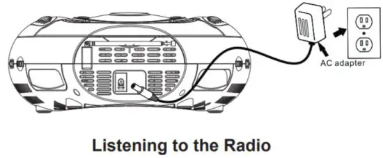 Solar Bright Industrial 69636S Vivitar Bluetooth Boombox Speaker - ac operation