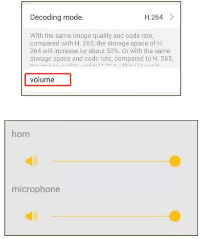 VSTARCAM CB73 Mini IP Camera - Camera volume