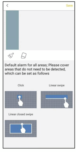 VSTARCAM CB73 Mini IP Camera - Detection area