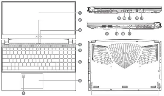 GIGABYTE AERO 15 15 6 Inch OLED Intel 9th Gen Laptop - figure 3
