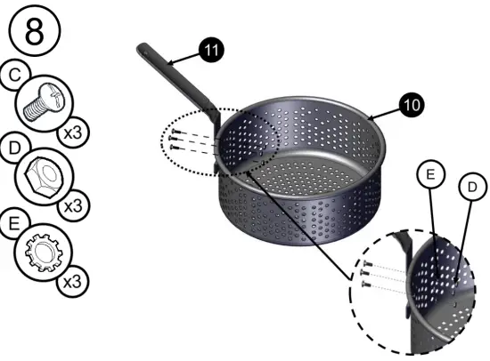 NEXGRILL 840 0008 Fish and Wing Fryer - fig9
