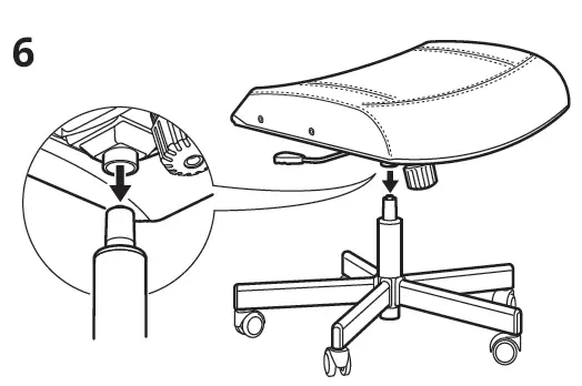 IKEA 104.894.05 MILLBERGET Swivel Chair Murum fig 9