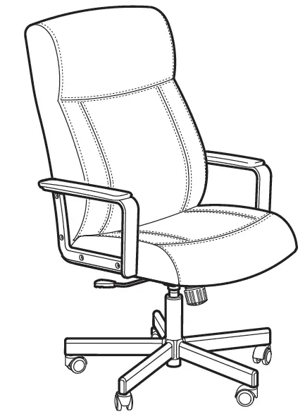 IKEA 104.894.05 MILLBERGET Swivel Chair Murum