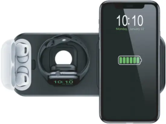 TAIYU CS-13BLACK 3 In 1 Charging Station