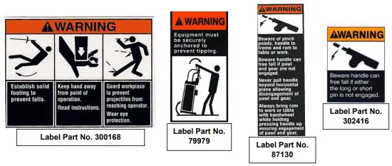 DAKE 3 Compound Leverage Arbor Press - SAFETY