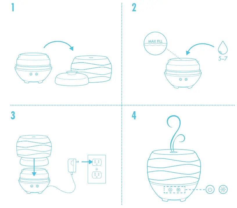 ellia ARM 535 WW Ascend Ultrasonic Oil Diffuser - fig