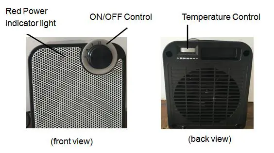 anko FH121S Fan Heater fig 1