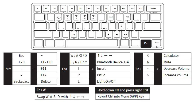 AKKO-3061-BT5.0 61-Keys-Wireless-Mechanical-Keyboard-1