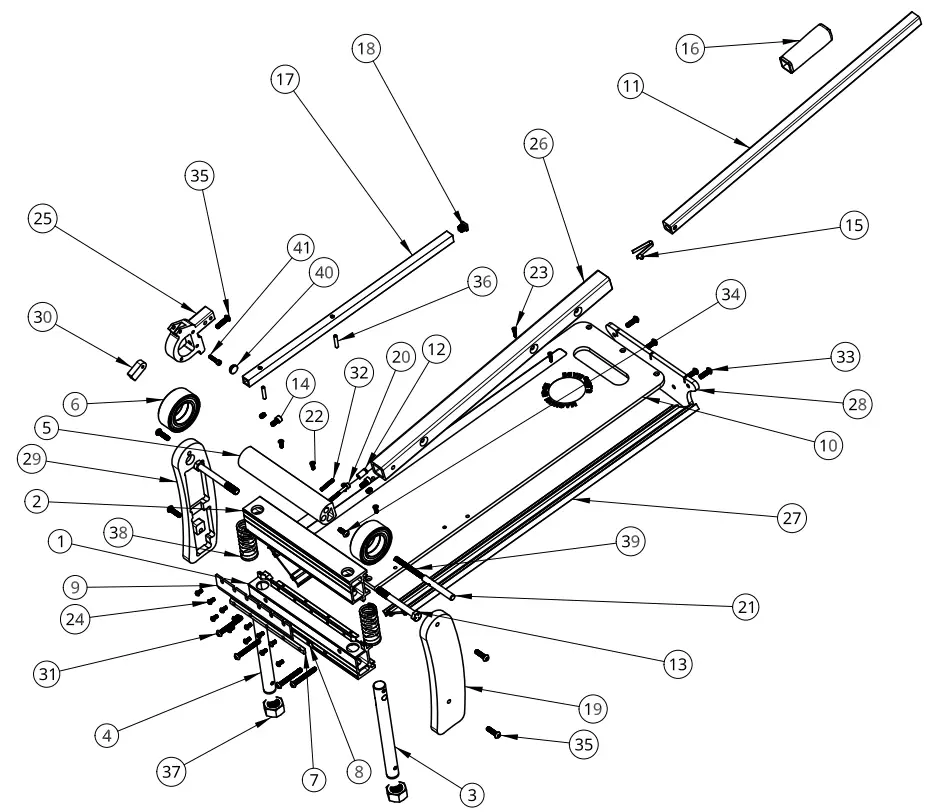 MARSHALLTOWN MS90 1909 Bullet 9 Inch Magnum Edge Hardwood Shear - diagram
