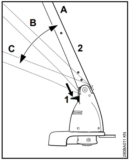 STIHL FSE 31 Electric Grass Trimmer - Angle