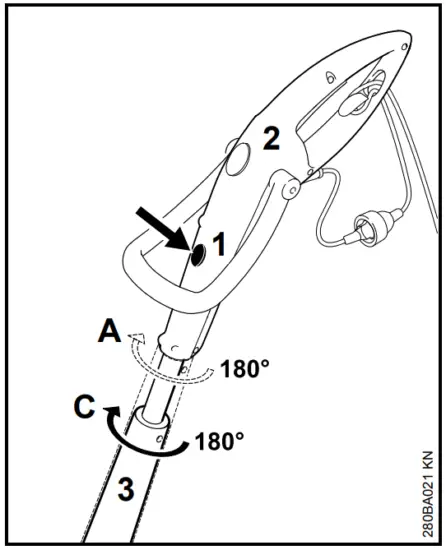STIHL FSE 31 Electric Grass Trimmer - Control Handle