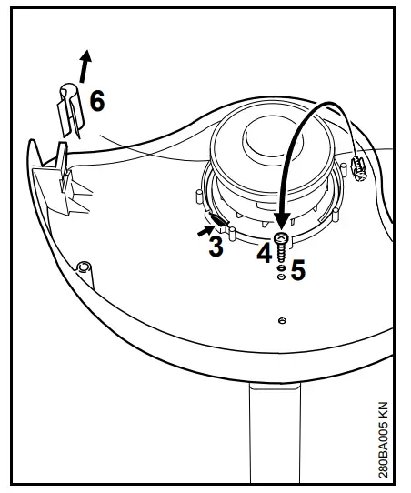 STIHL FSE 31 Electric Grass Trimmer - Mounting the Deflector1