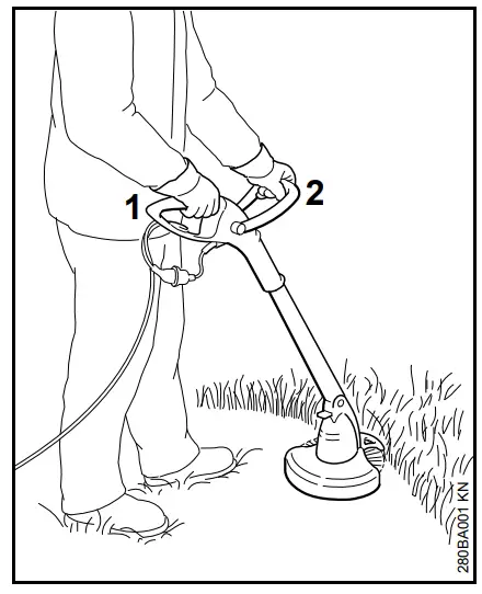 STIHL FSE 31 Electric Grass Trimmer - Mowing