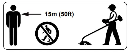 STIHL FSE 31 Electric Grass Trimmer - work area