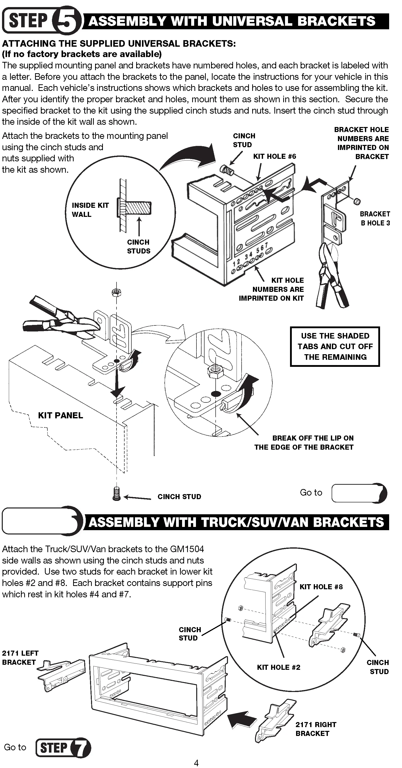 Dash Installation Kit