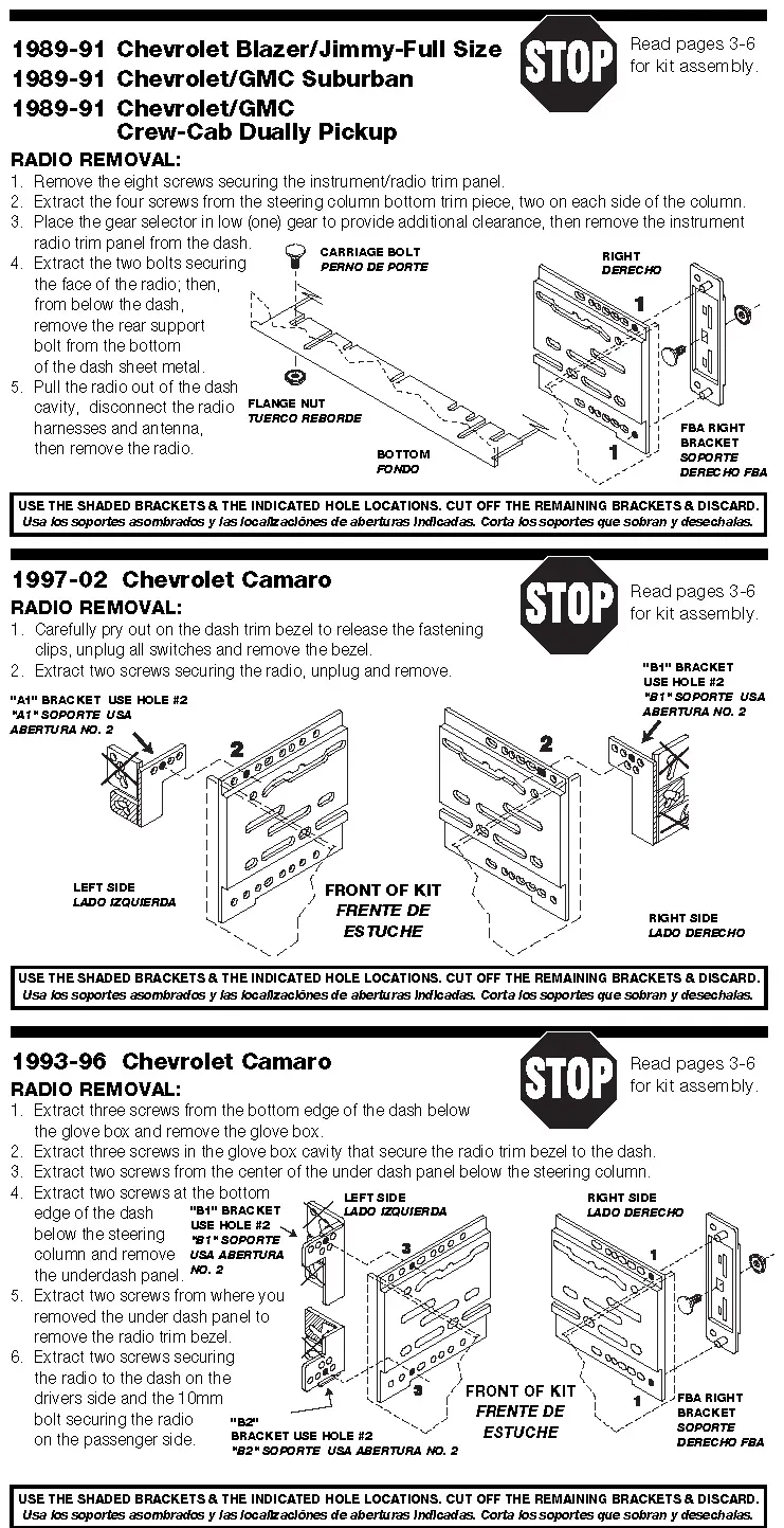 Dash Installation Kit