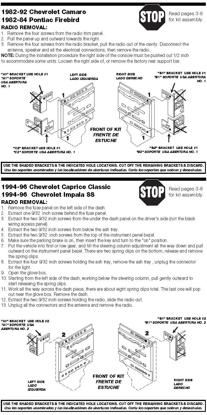 Dash Installation Kit