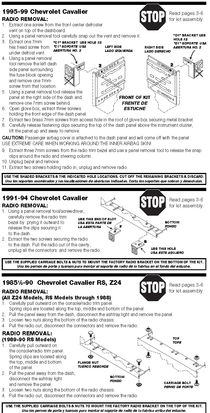 Dash Installation Kit